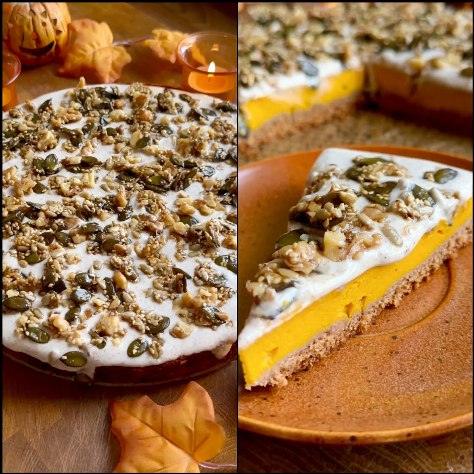 spiced-pumpkin-pie-with-nut-brittle-and-cinnamon-cream
