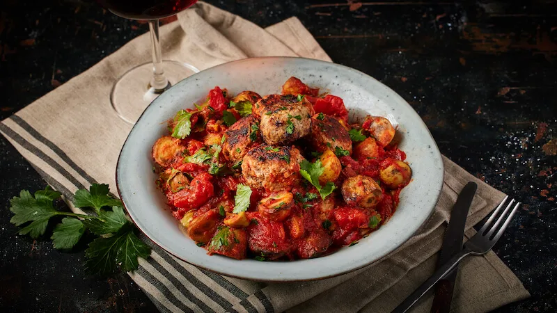 patatas-bravas-with-meatballs