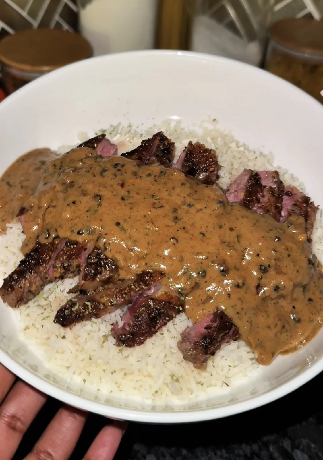 steak-with-peppercorn-sauce