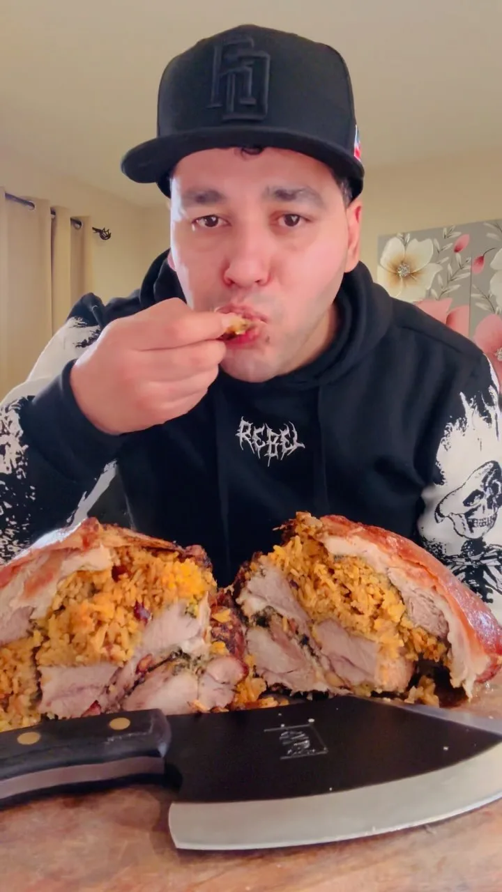 pork-shoulder-stuffed-with-rice-and-beans-(pernil-relleno-con-moro-de-habichuela)