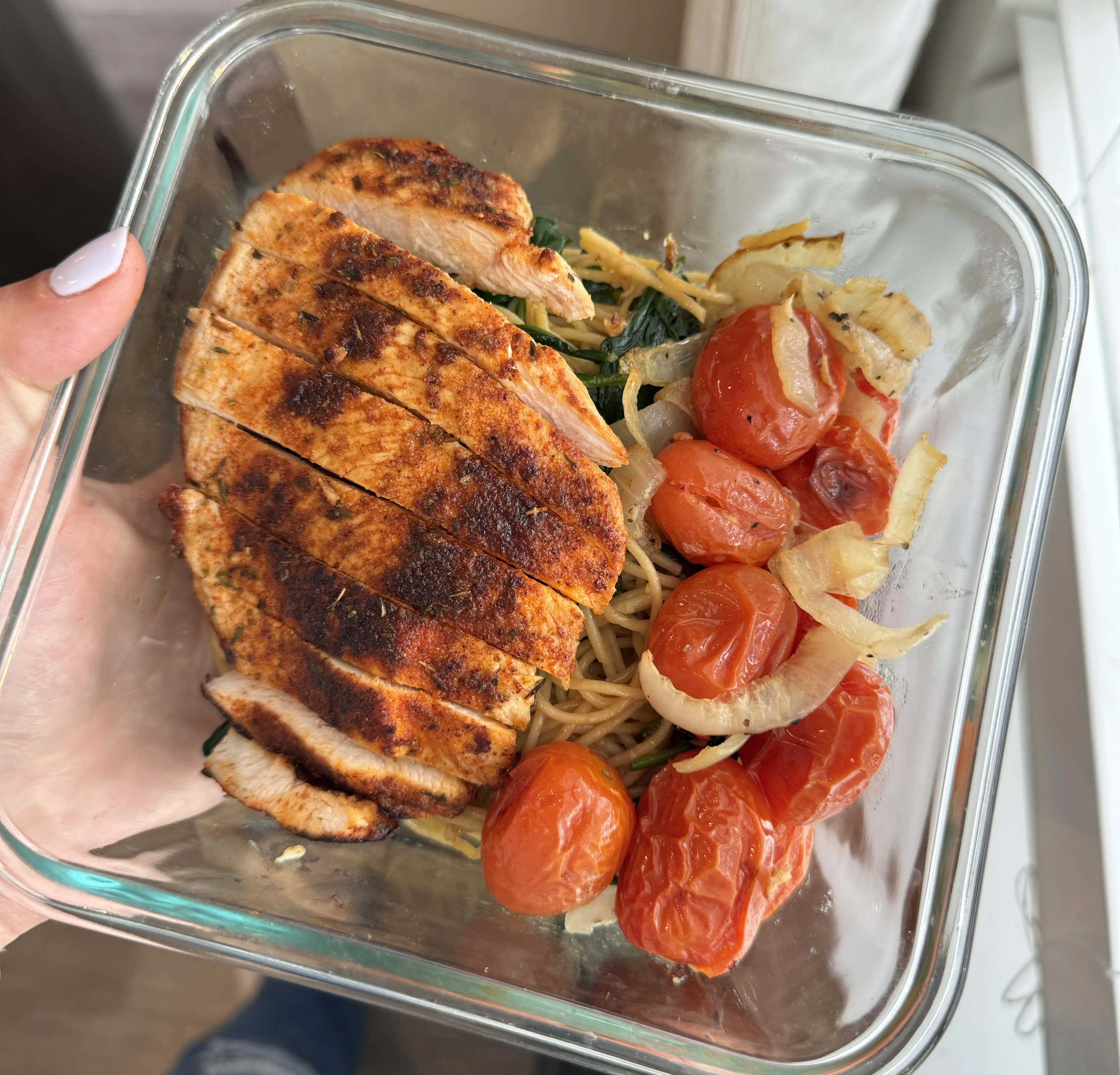 garlic-parm-pasta-and-chicken-meal-prep