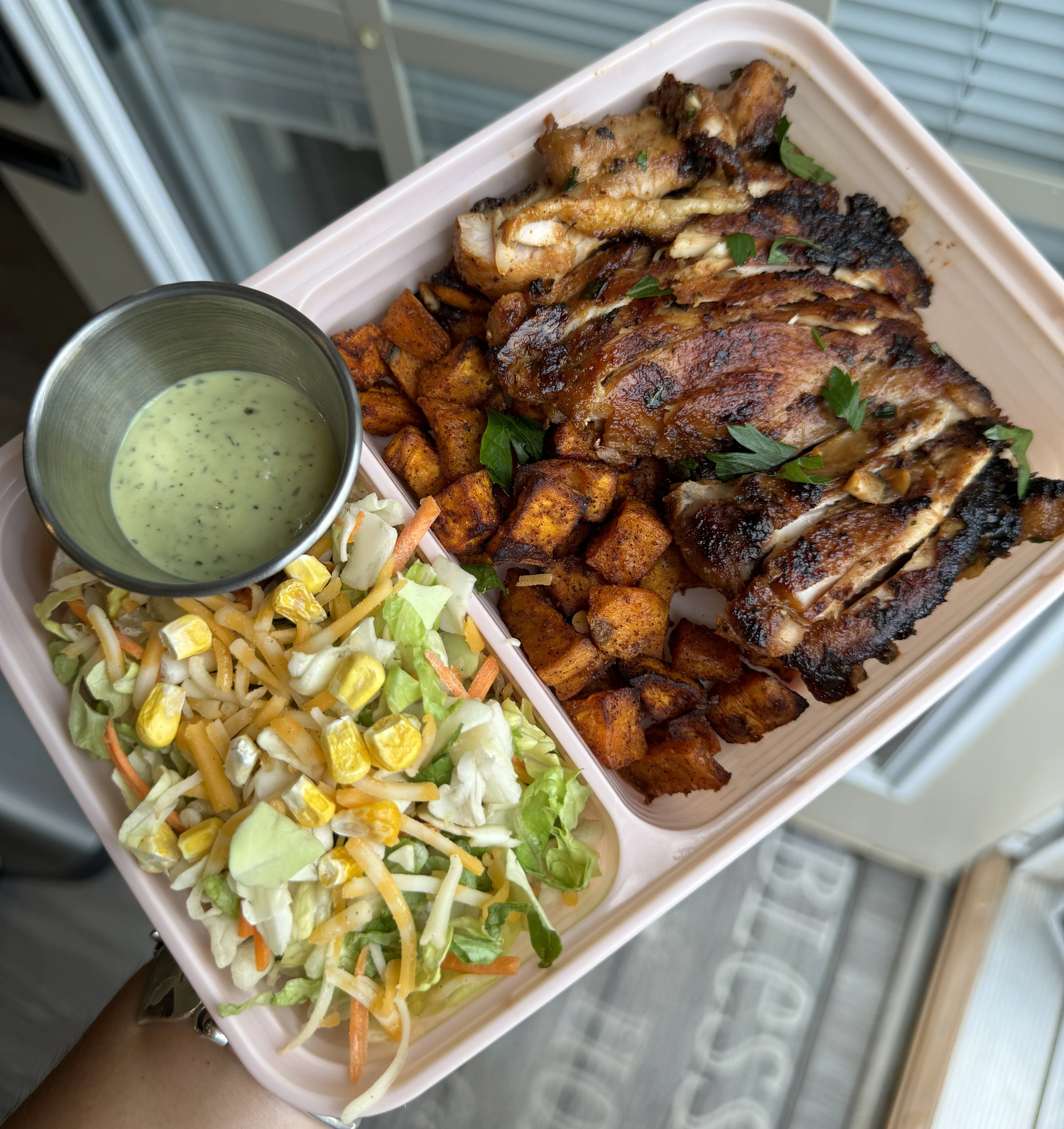 bbq-chicken-thighs-with-sweet-potato-bites