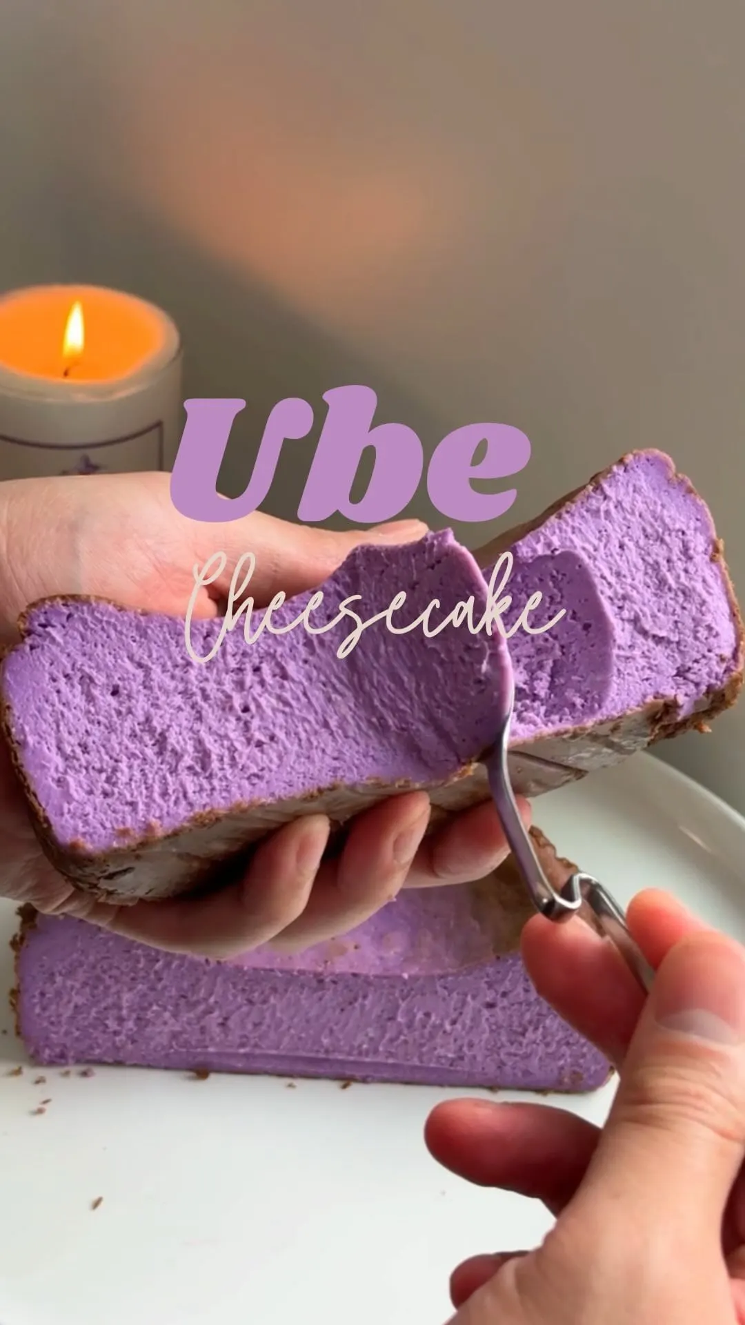 ube-basque-cheesecake