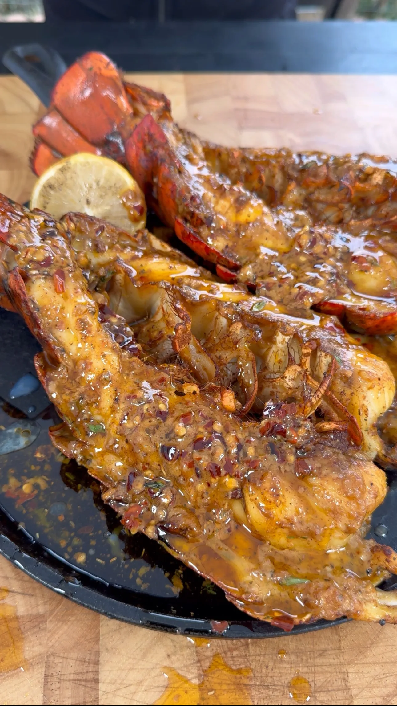 chipotle-garlic-butter-lobster-tails