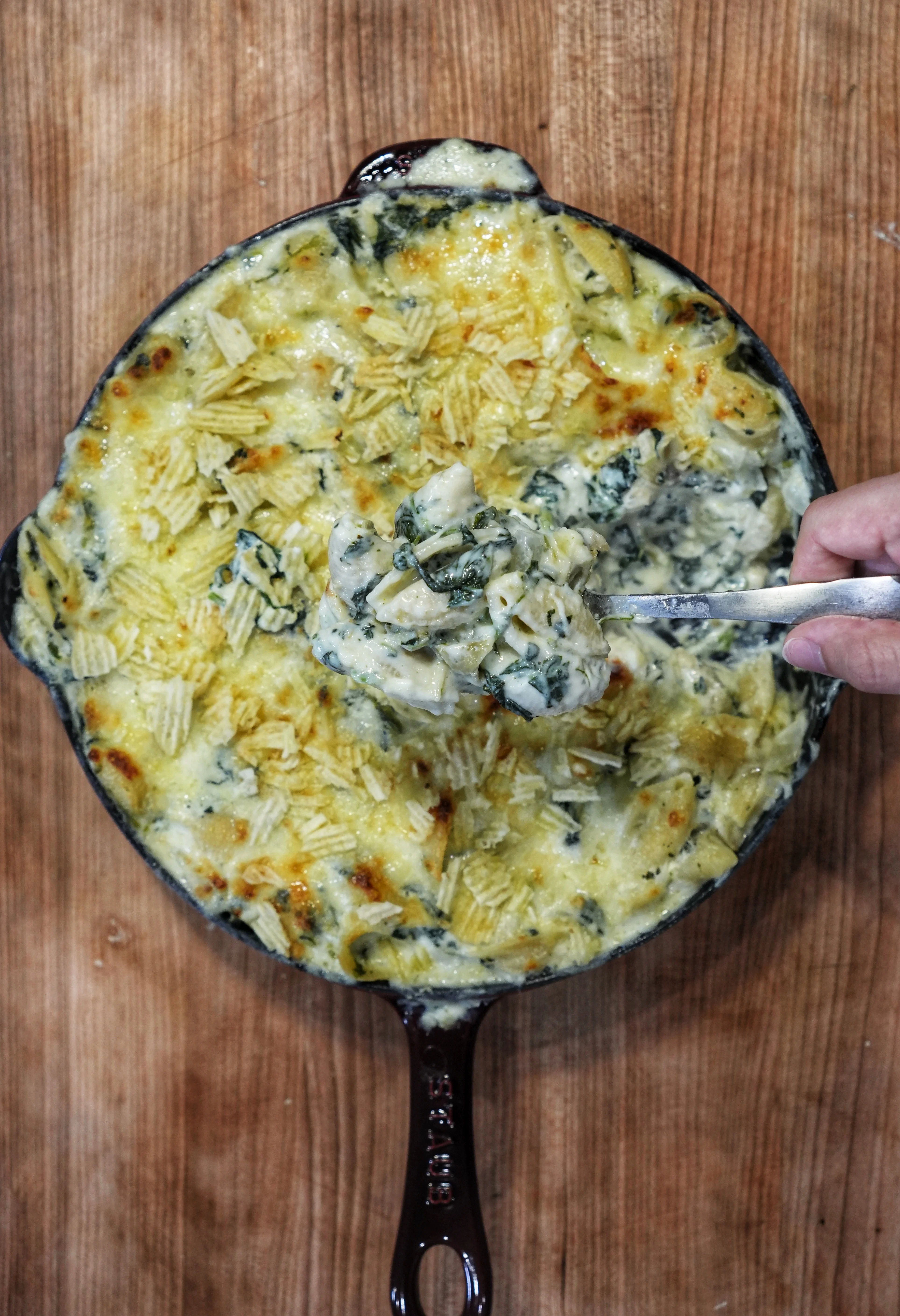 spinach-artichoke-dip-mac-n-cheese