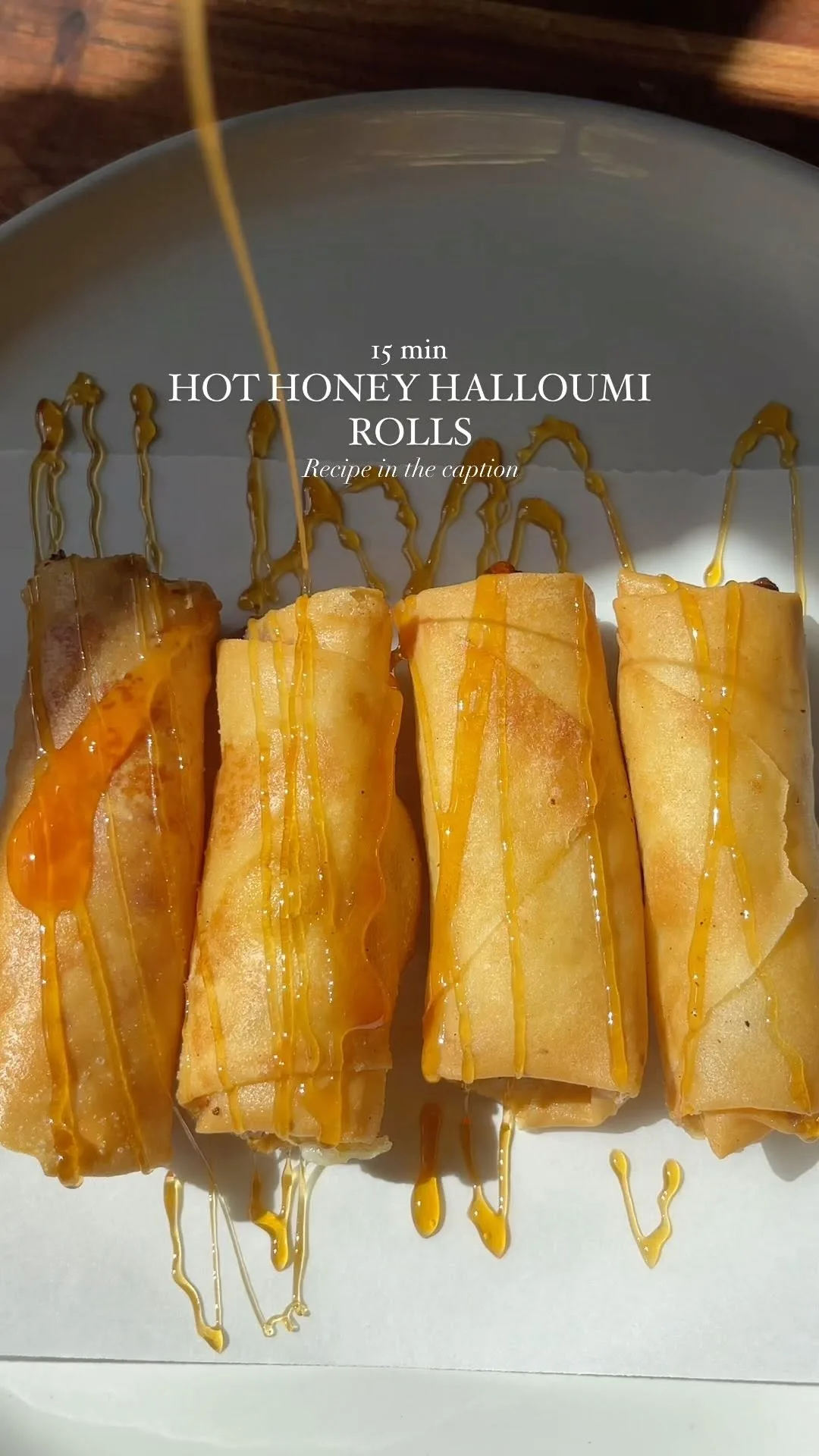 honey-halloumi-spring-rolls