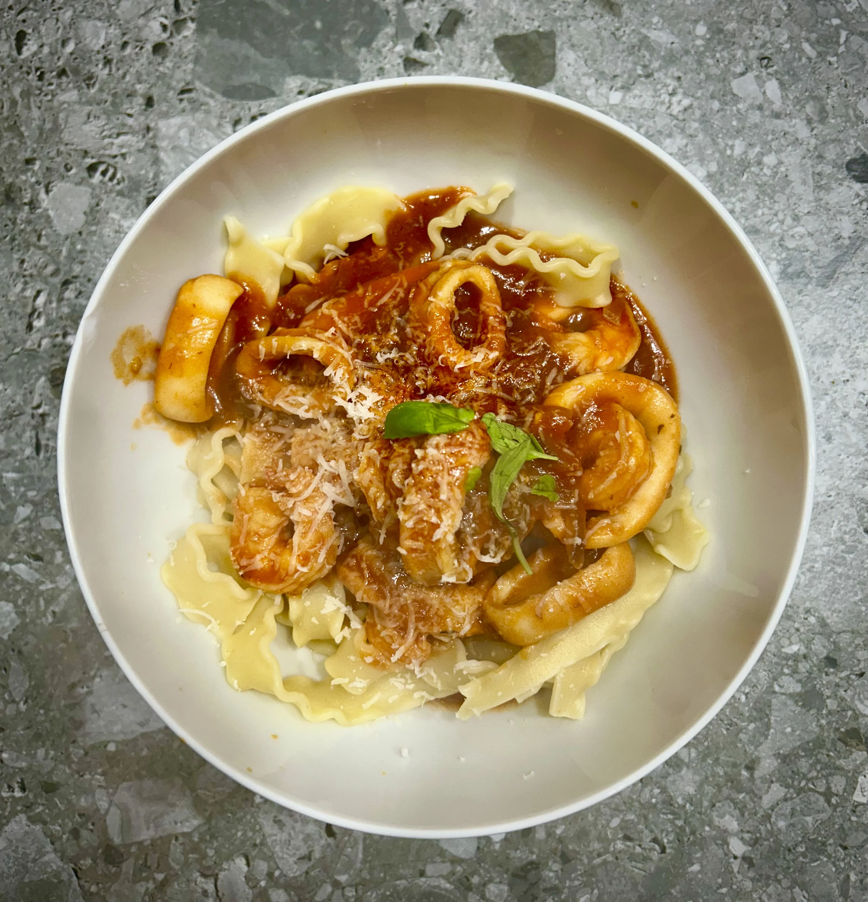prawn-and-calamari-marinara-pasta