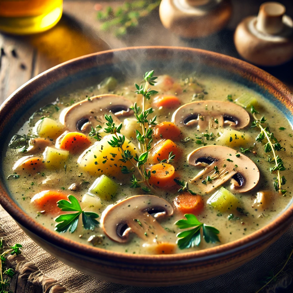 creamy-mushroom-noodle-soup