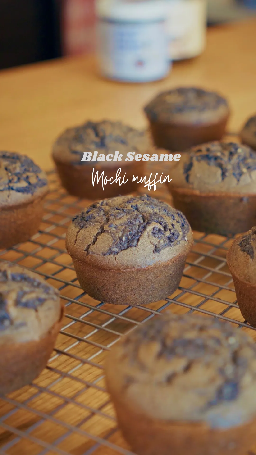 black-sesame-mochi-muffin