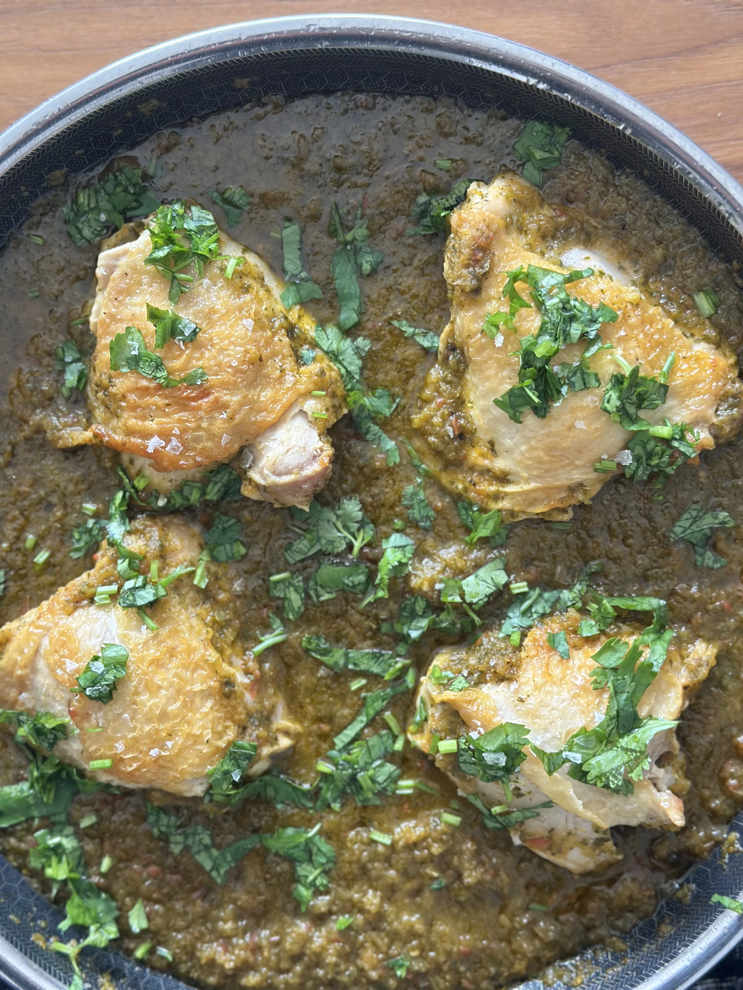 one-pot-cilantro-chicken-thighs