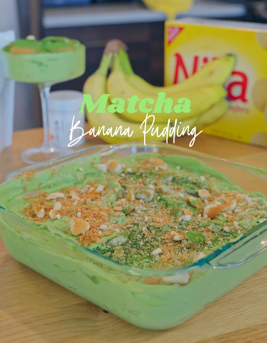 matcha-banana-pudding