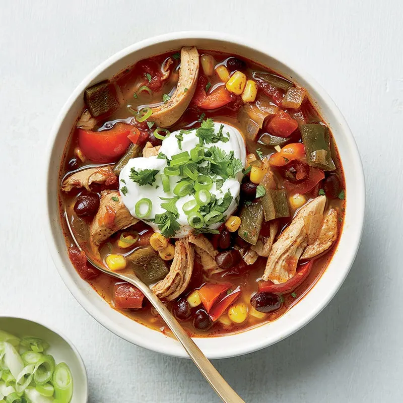 pulled-chicken-ancho-chili-and-black-bean-soup