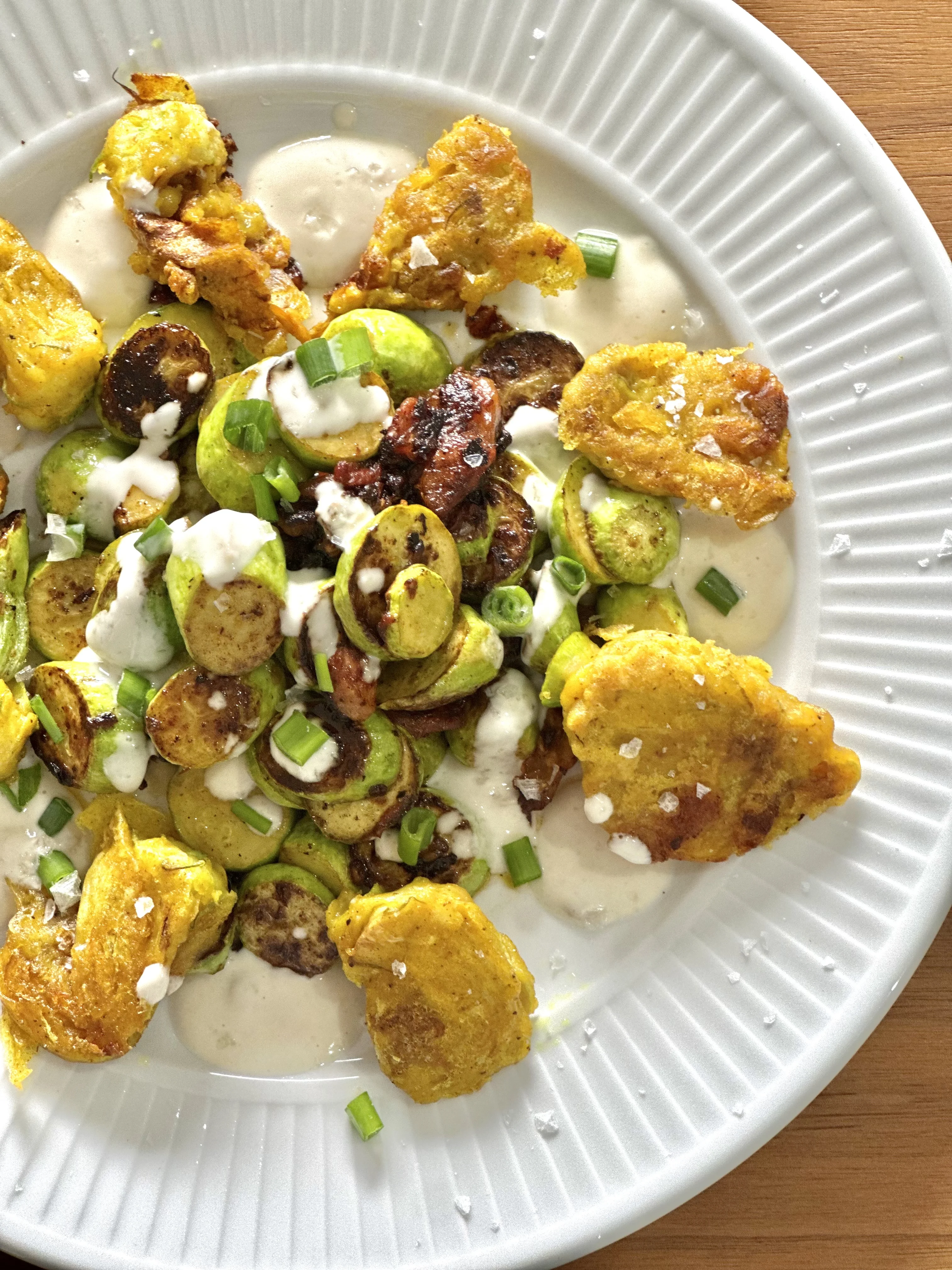 baby-zucchini-with-yogurt-tahini-dressing