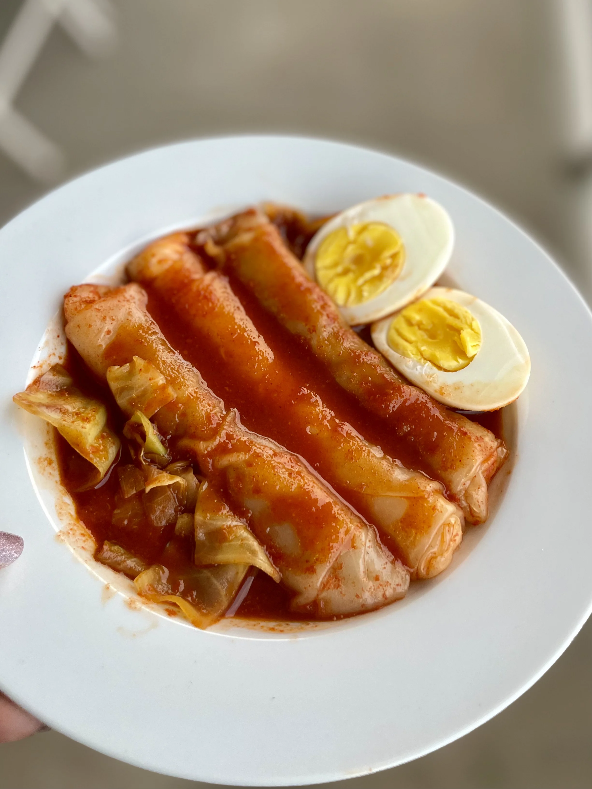 tteokbokki-with-cheese-and-pepperoni-rice-paper-rolls