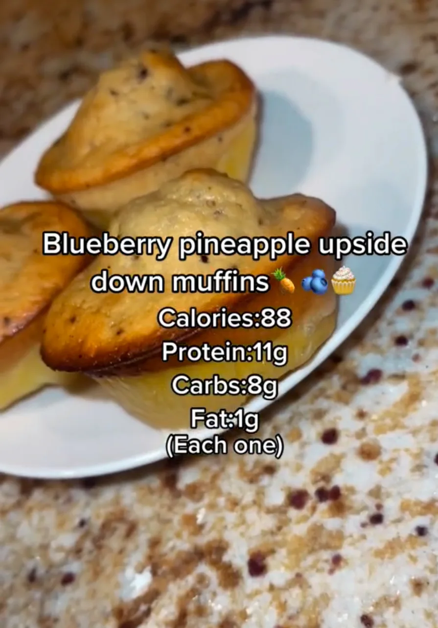 blueberry-pineapple-upside-down-muffins