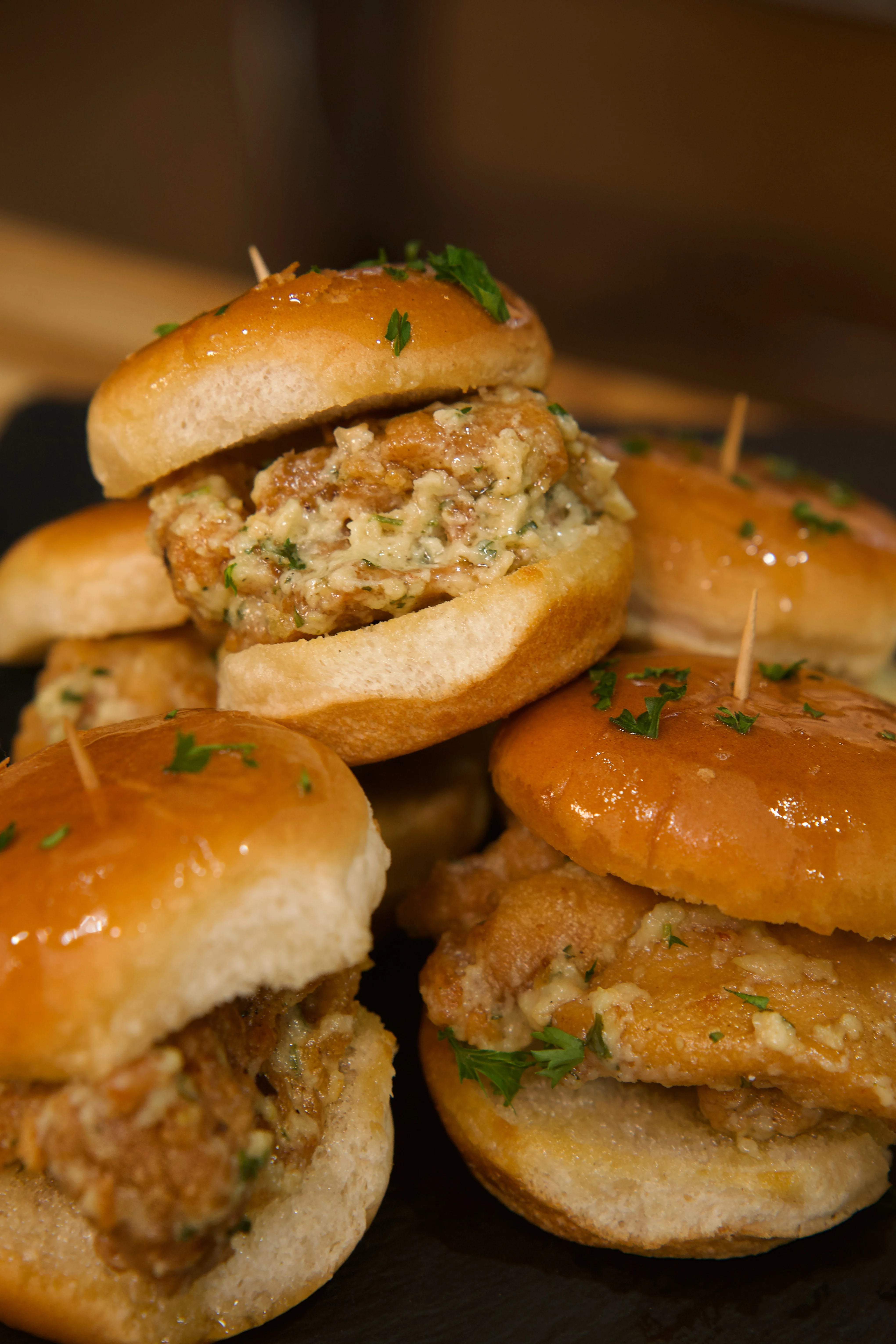 creamy-garlic-parmesan-chicken-sliders