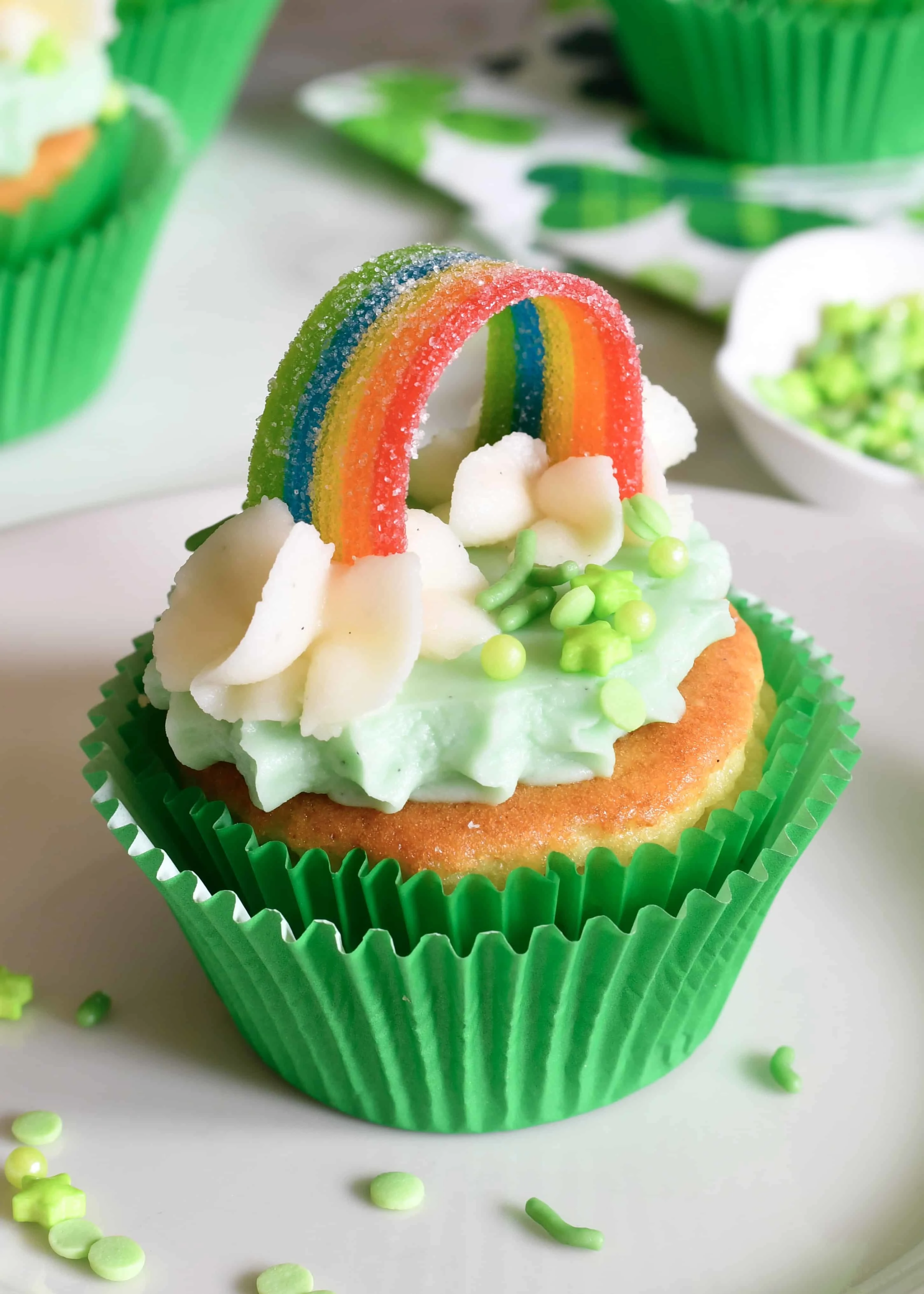 st.-patty's-rainbow-vanilla-cupcakes