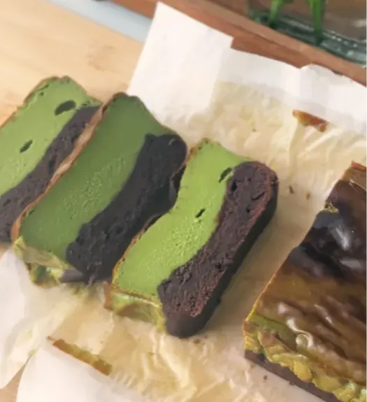 brownie-matcha-basque-cheesecake