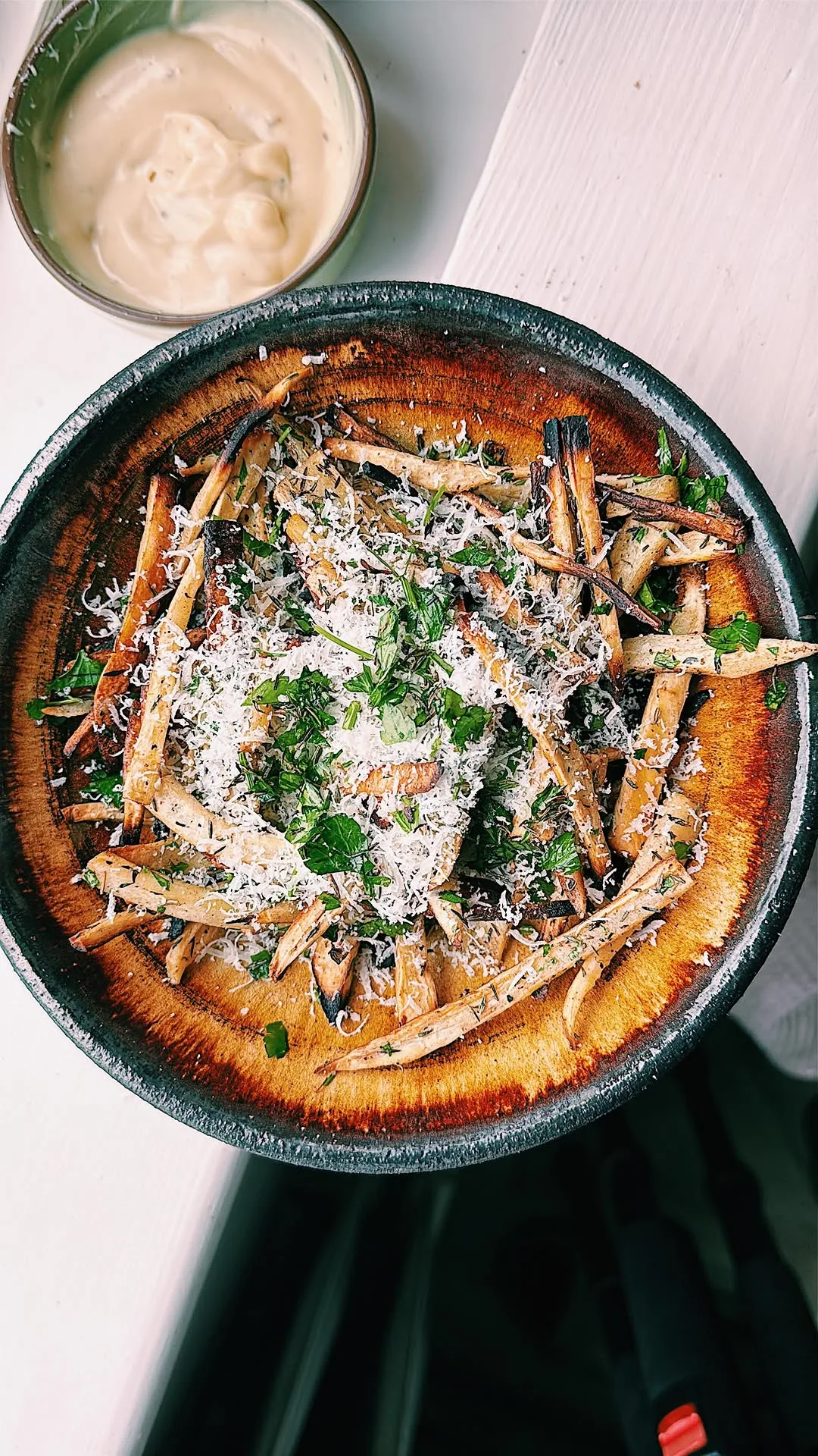 crispy-truffle-parsnip-fries-with-truffle-mustard-mayo