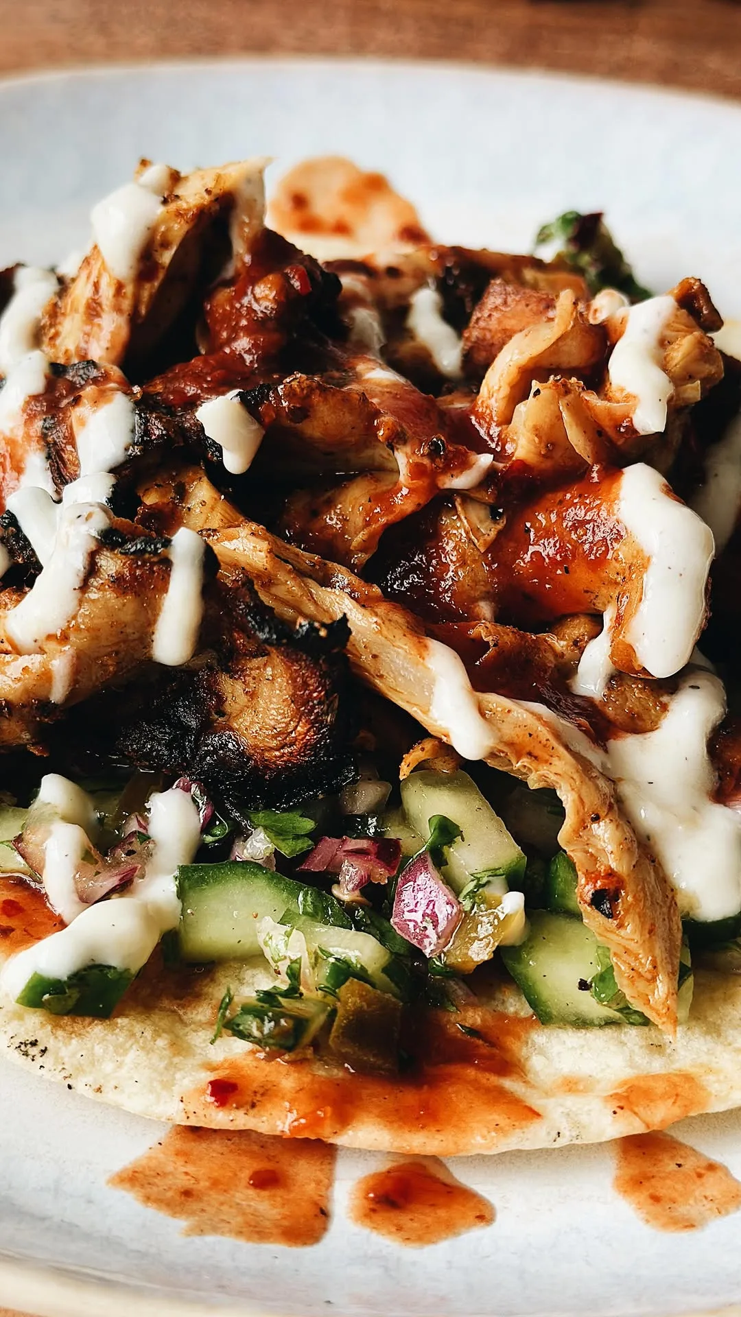 "chicken"-mushroom-shawarma