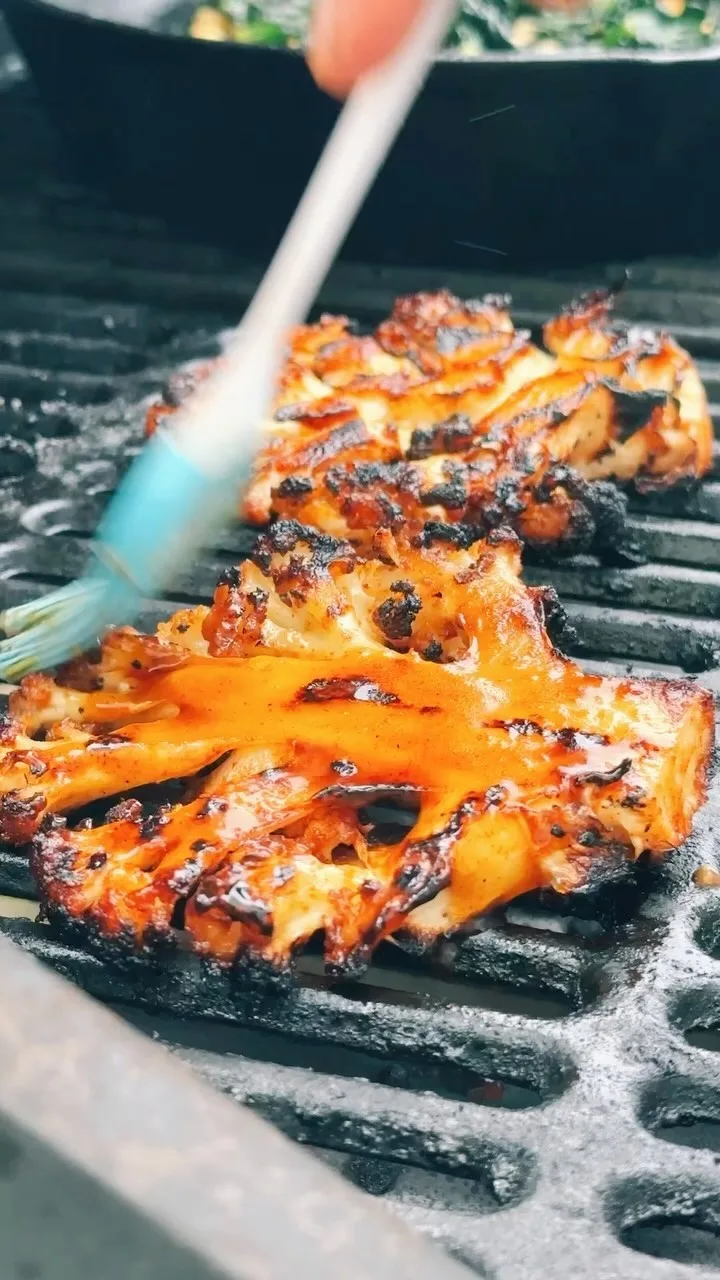 gochujang-cauliflower-steak-with-sweet-potato-puree