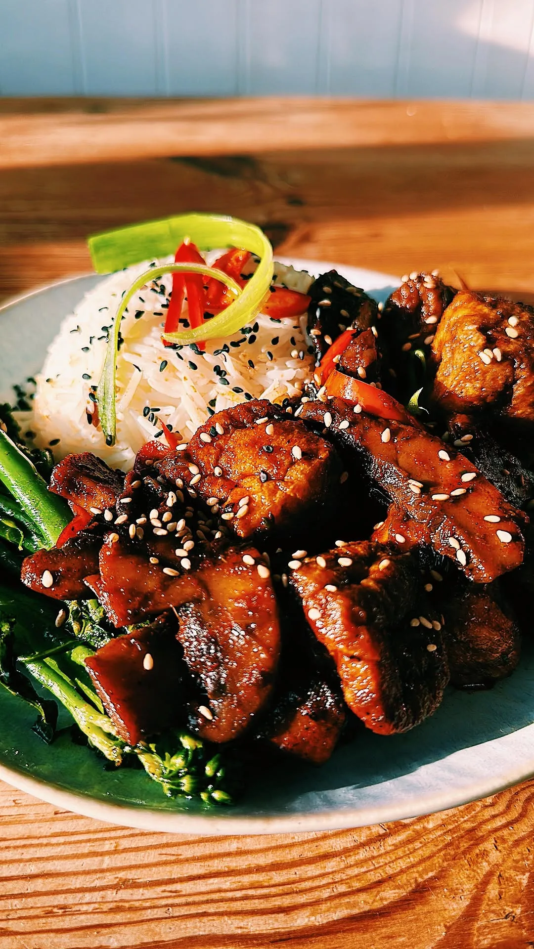 7-ingredient-vegan-teriyaki-tofu-and-mushroom-stir-fry