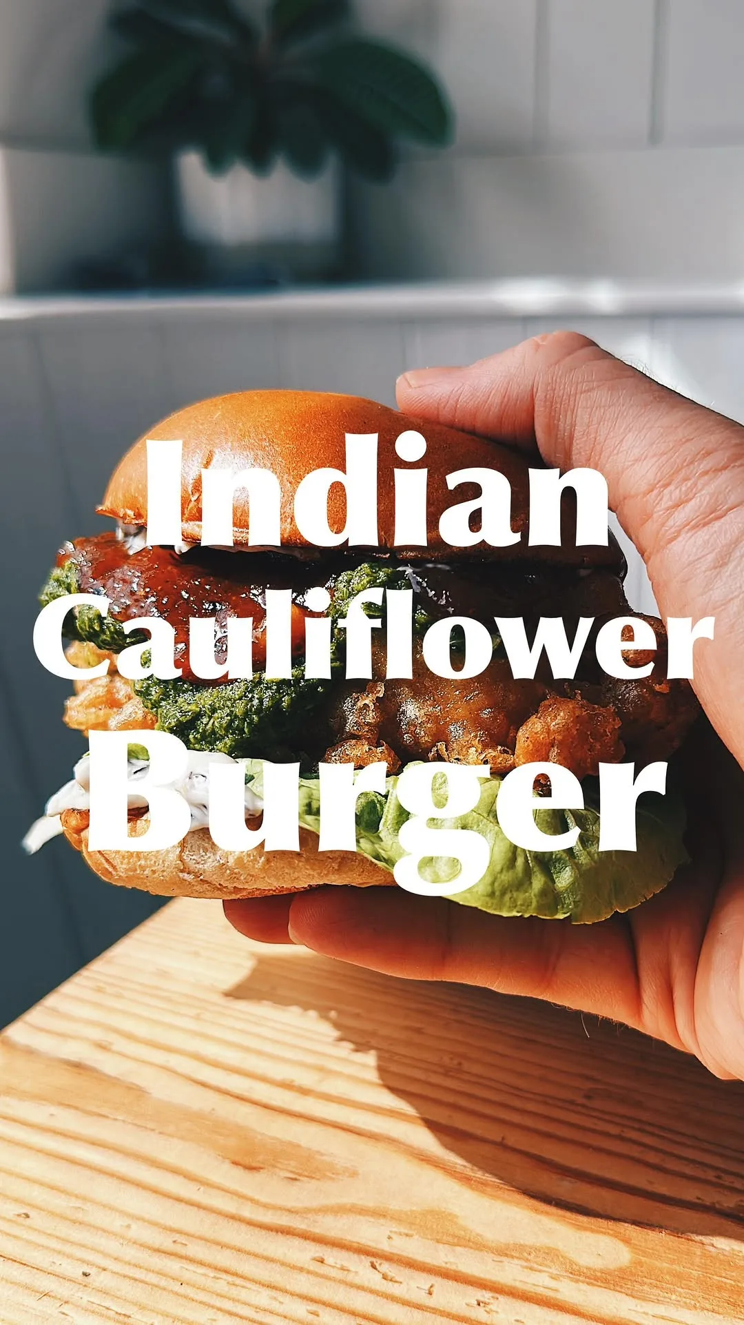 beer-battered-cauliflower-burger-with-coriander-and-mint-sauce-and-tandoori-mango-chutney