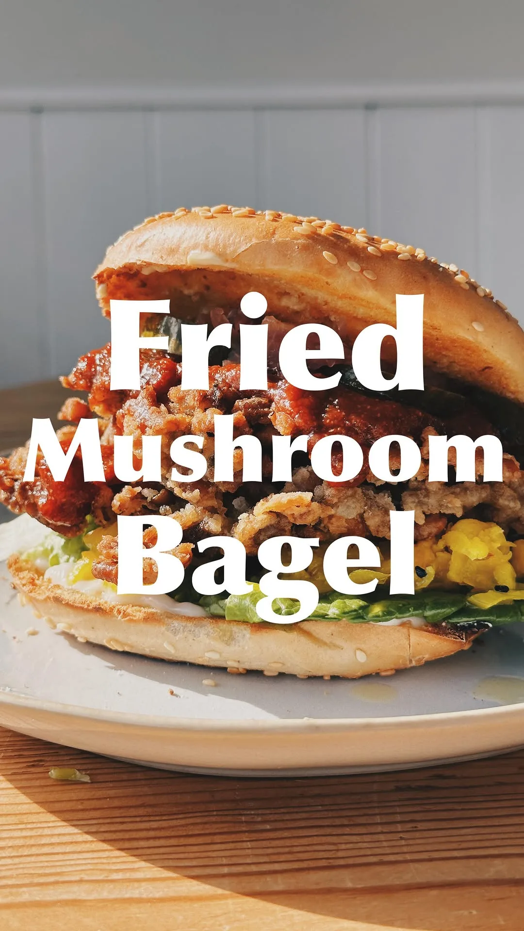 fried-mushroom-bagel