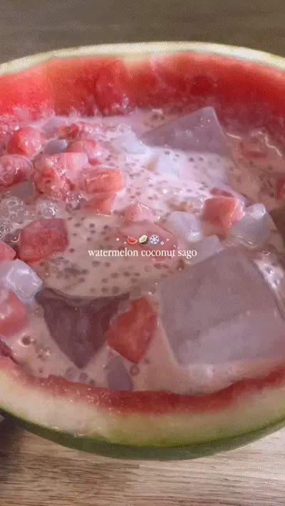 watermelon-coconut-sago