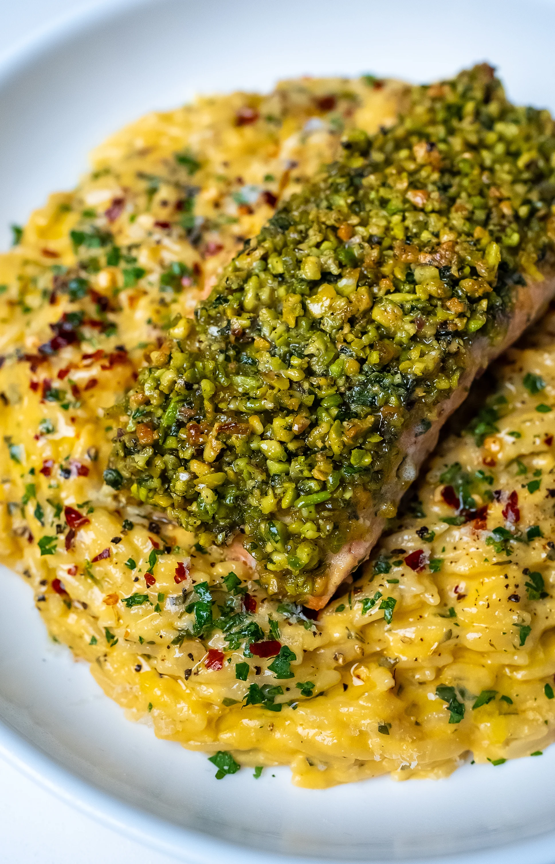 creamy-lemon-orzo-with-pistachio-crusted-salmon
