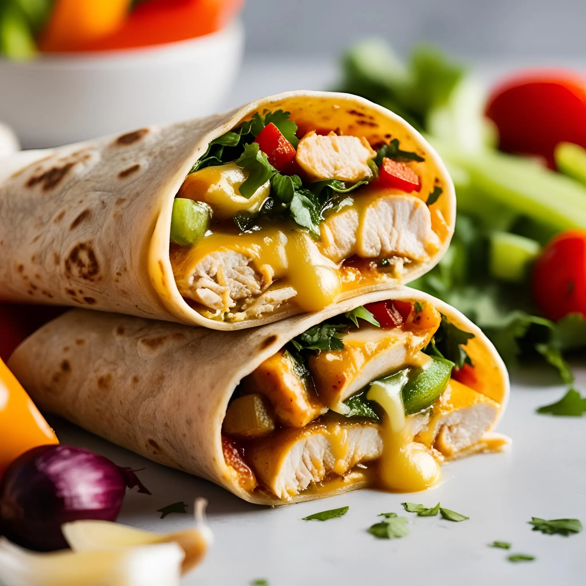 savory-chicken-wraps-with-garlic-and-cheese-delight