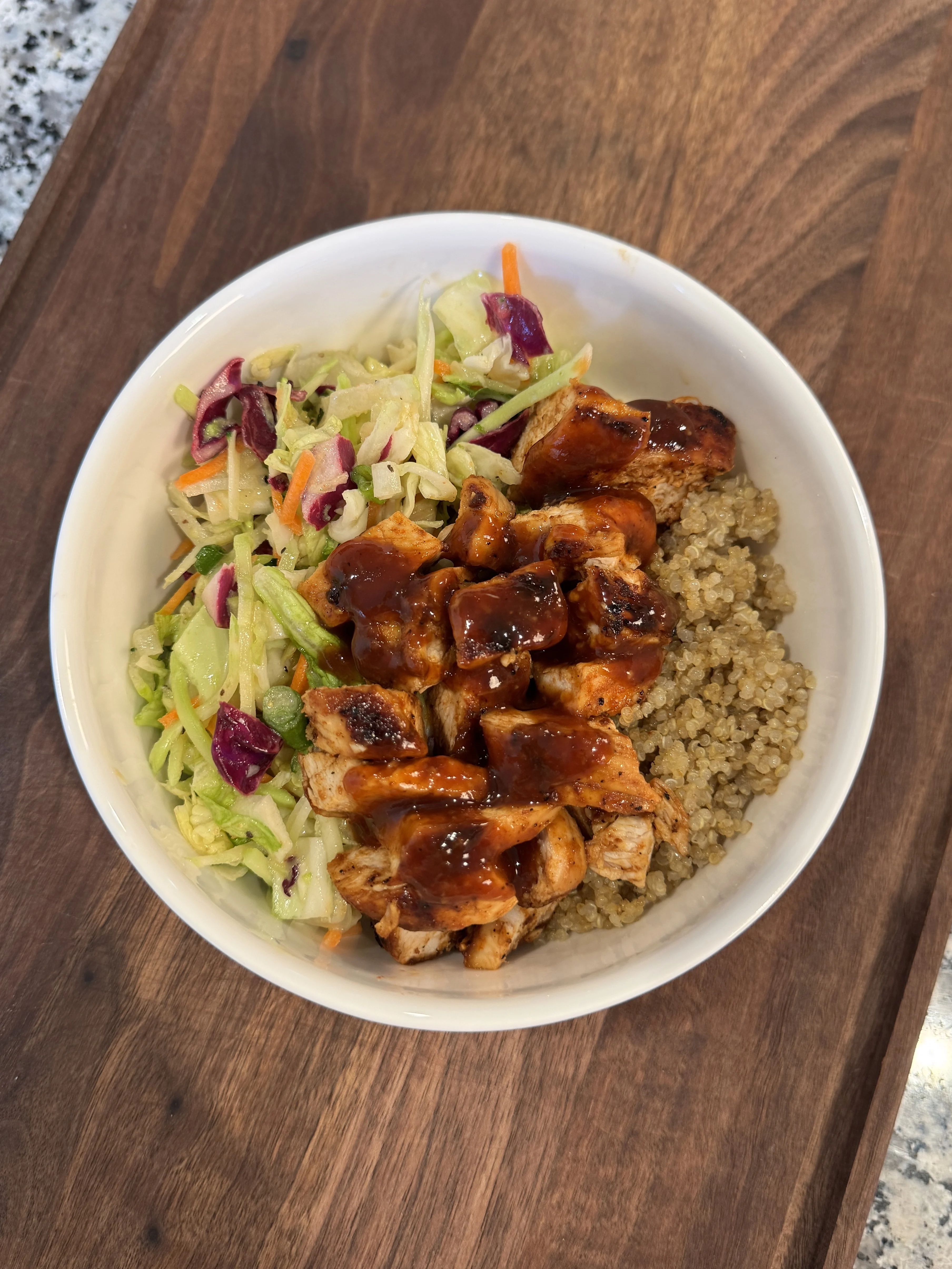 hot-barbecue-chicken-with-side-salad-and-quinoa