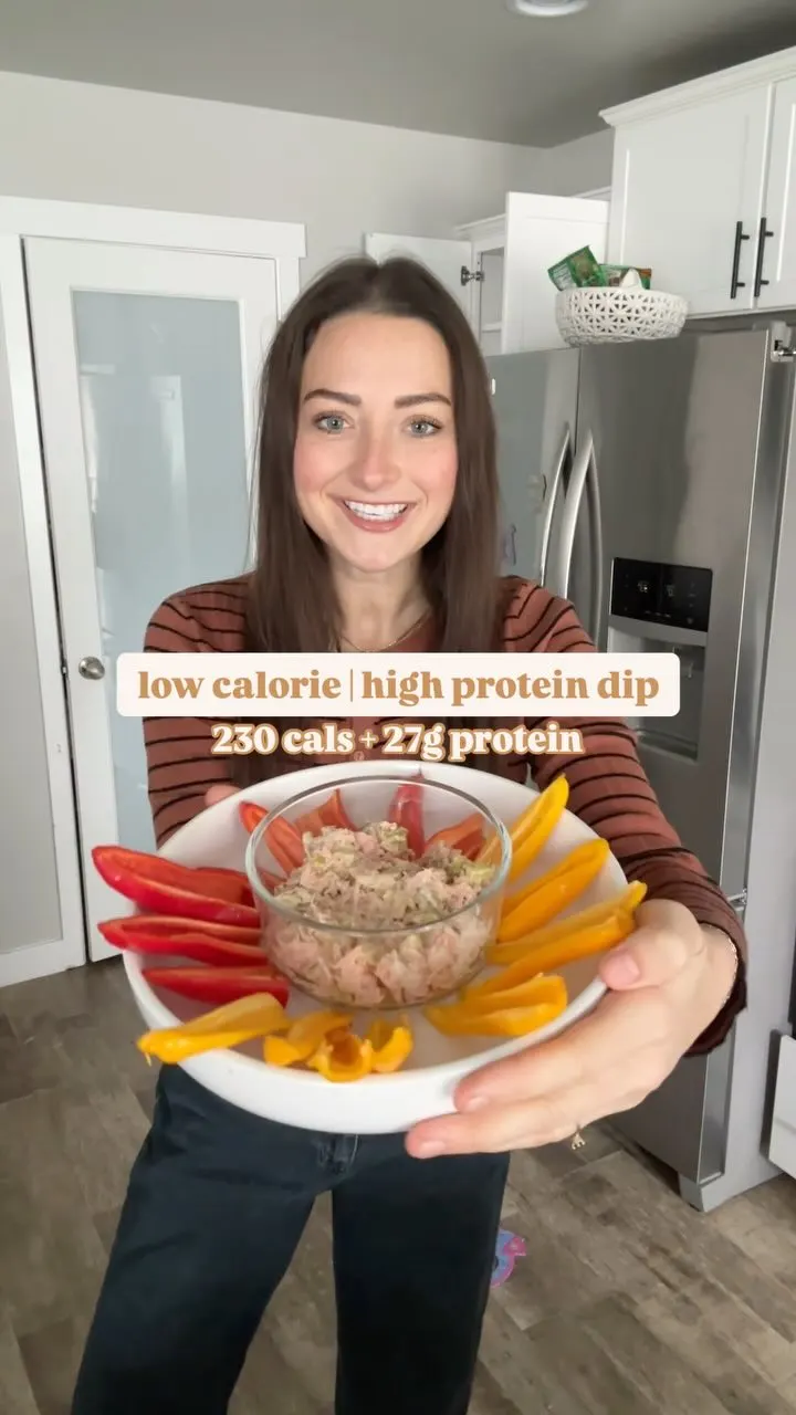 zesty-tuna-dip-with-sweet-mini-bell-peppers