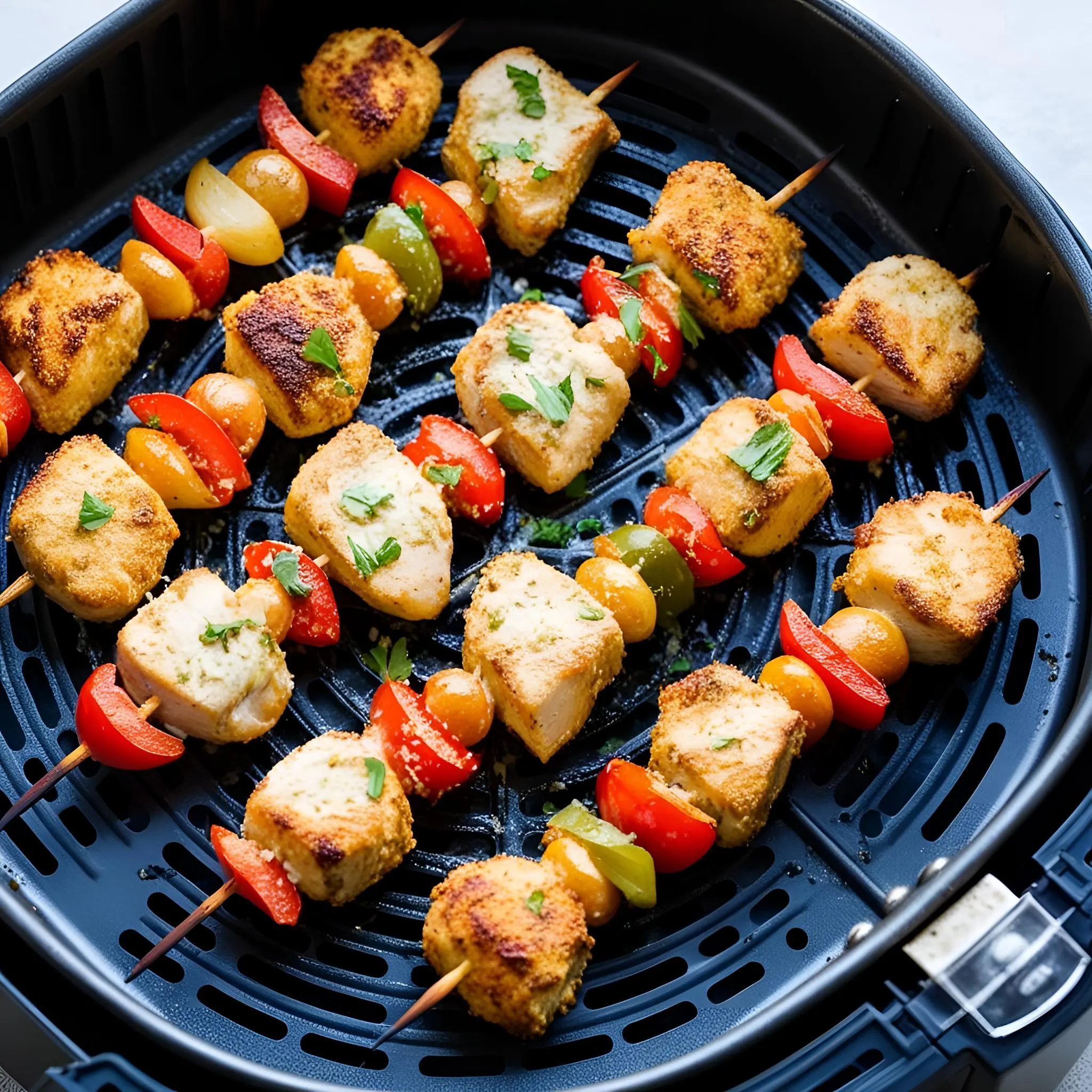 air-fryer-garlic-parmesan-chicken-skewers