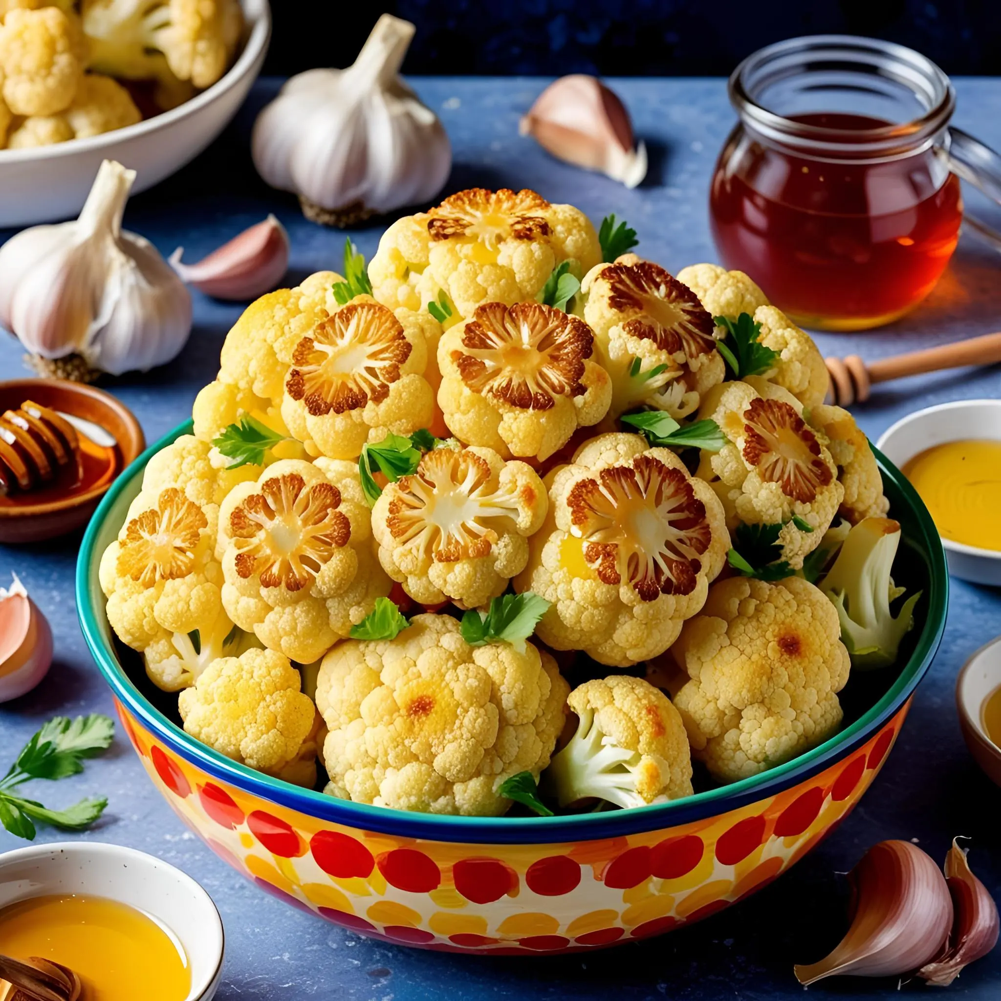 honey-garlic-baked-cauliflower