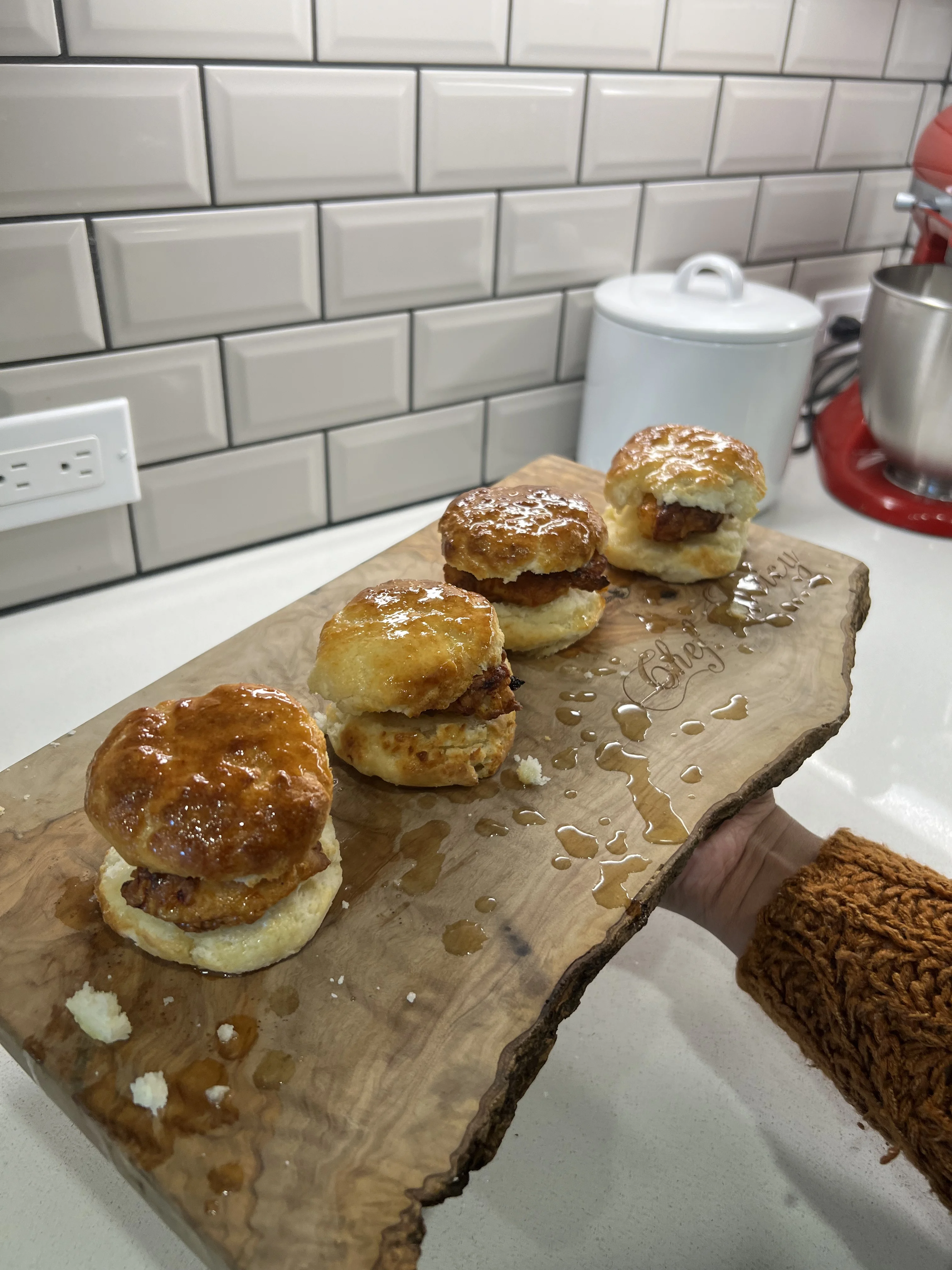 crispy-chicken-biscuits-with-honey-butter-glaze