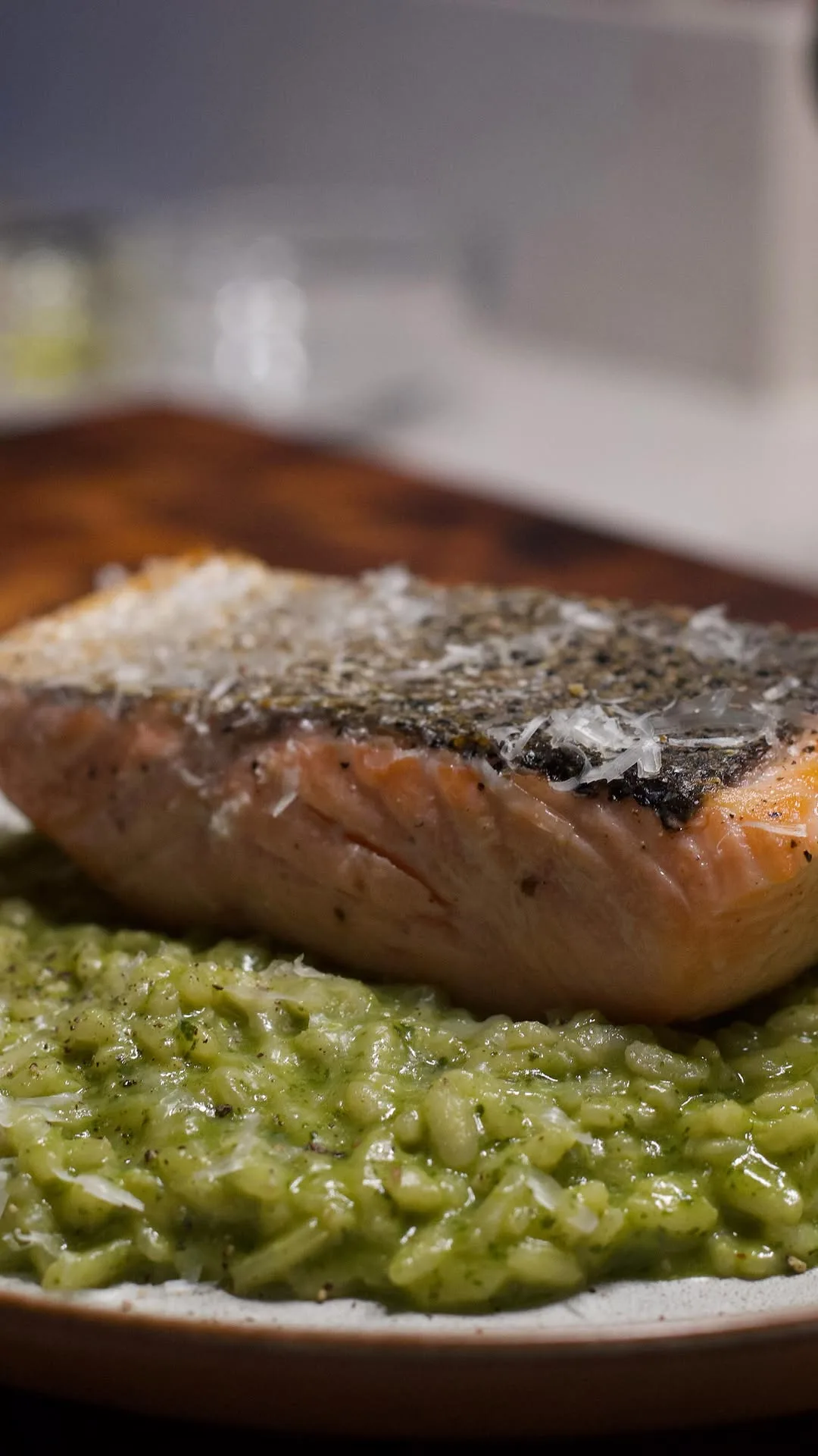 salmon-with-basil-risotto
