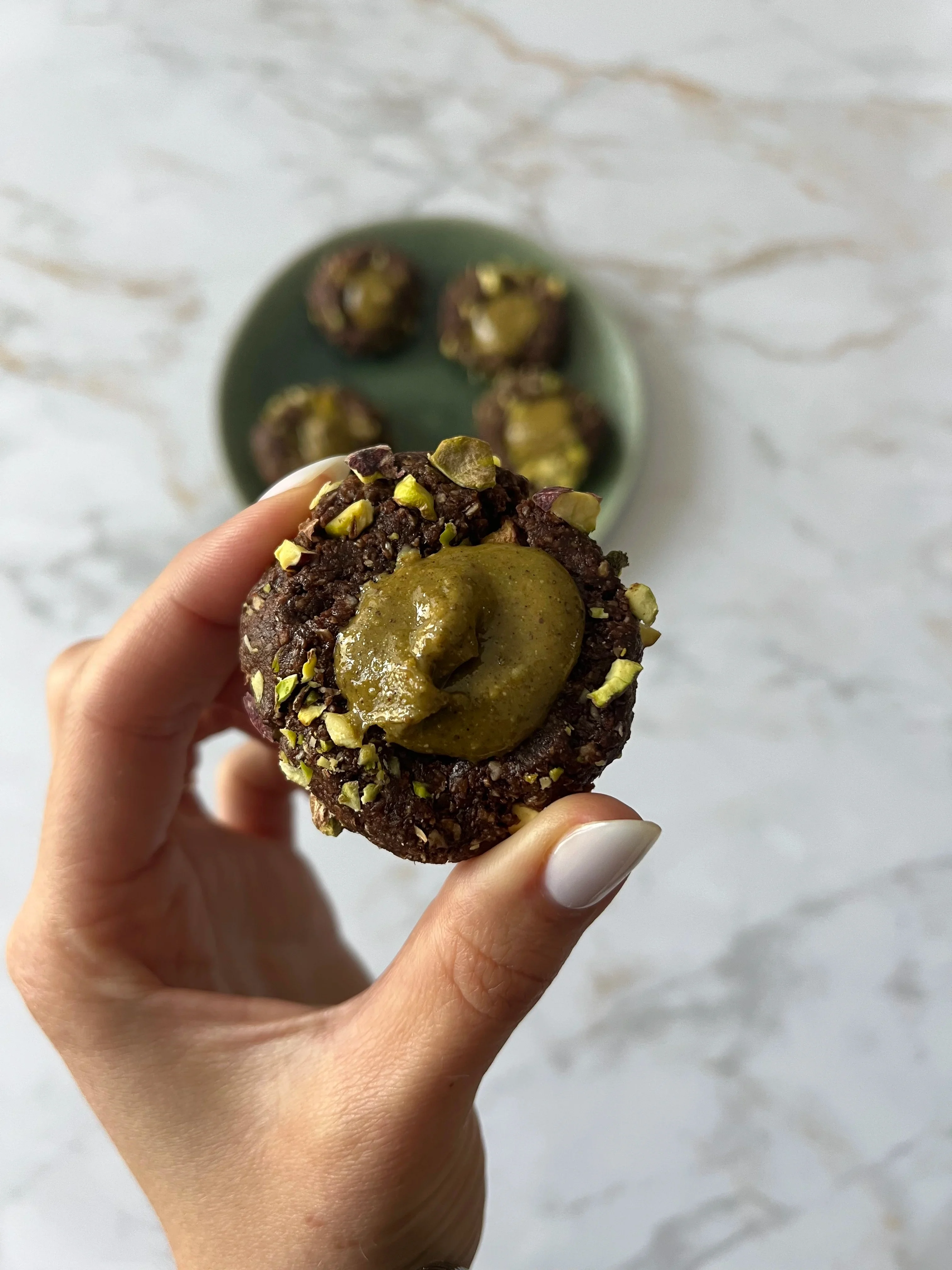 cookies-cacao-pistache-sans-cuisson