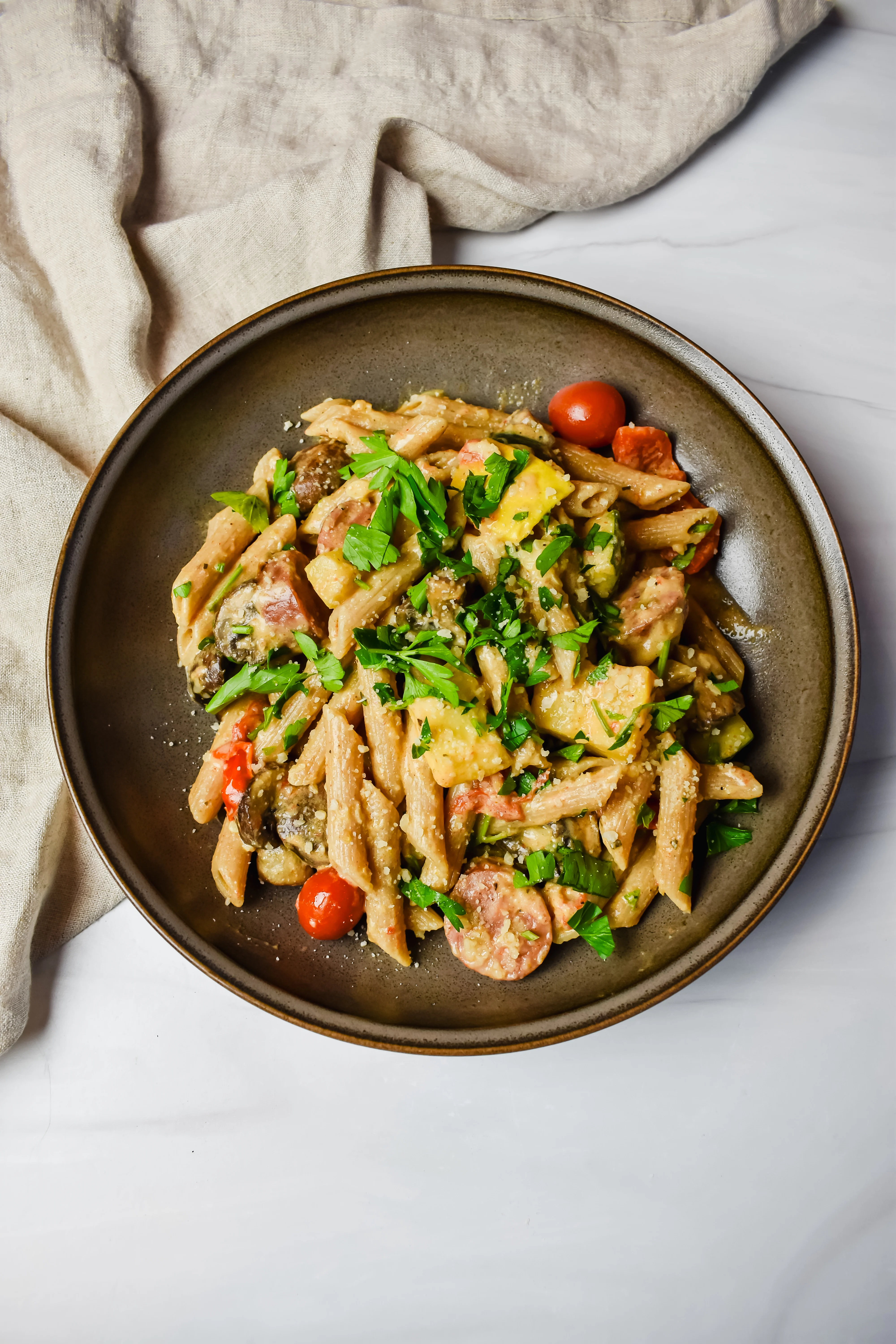 healthy-boursin-and-pasta-bake