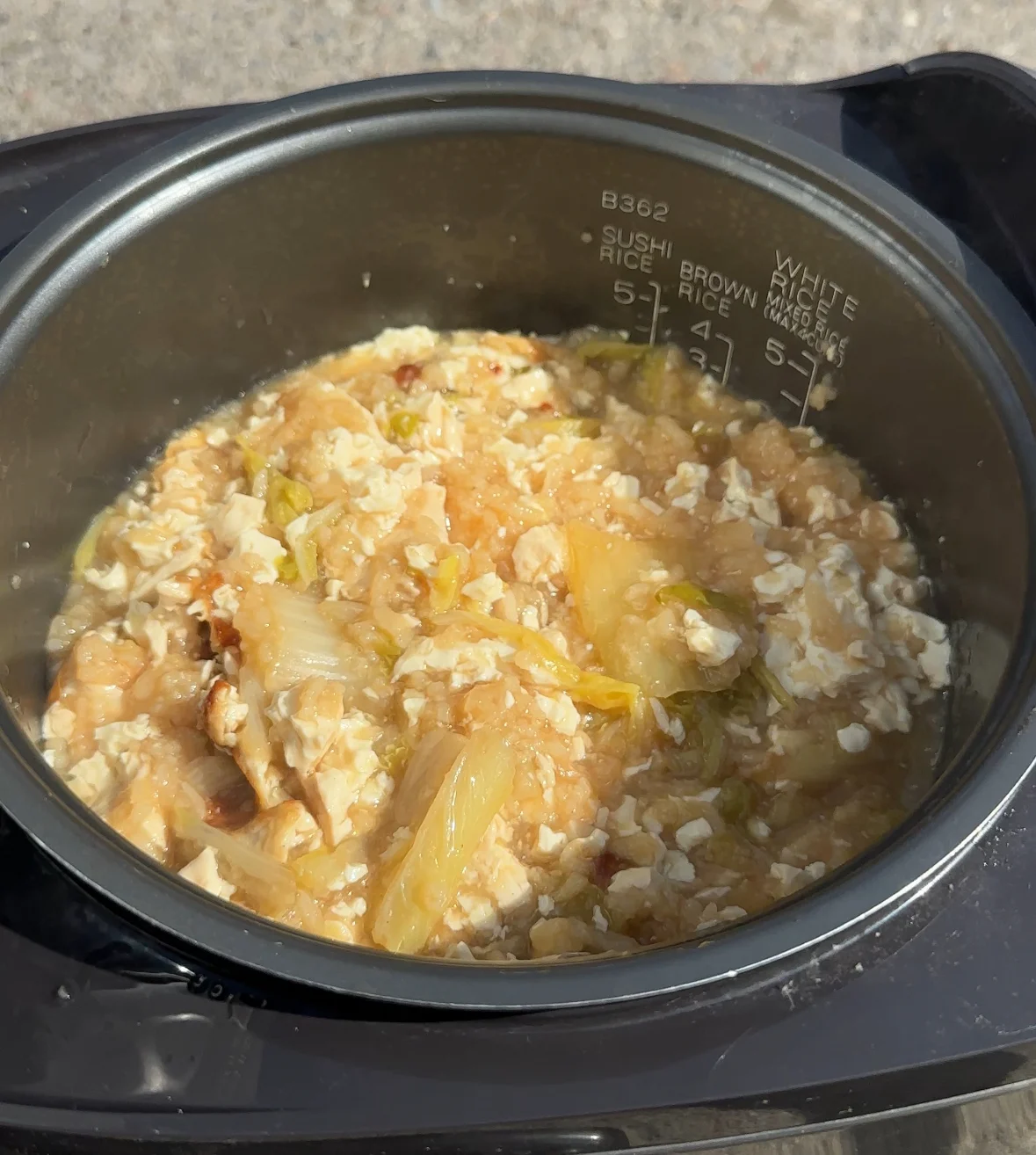 rice-cooker-cabbage-tofu-soup