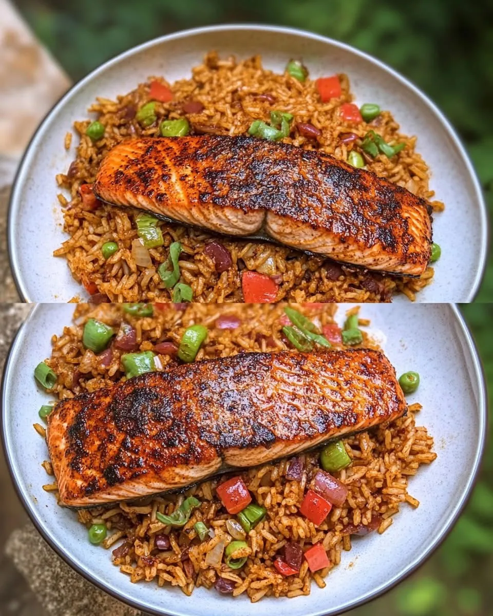blackened-salmon-with-cajun-dirty-rice