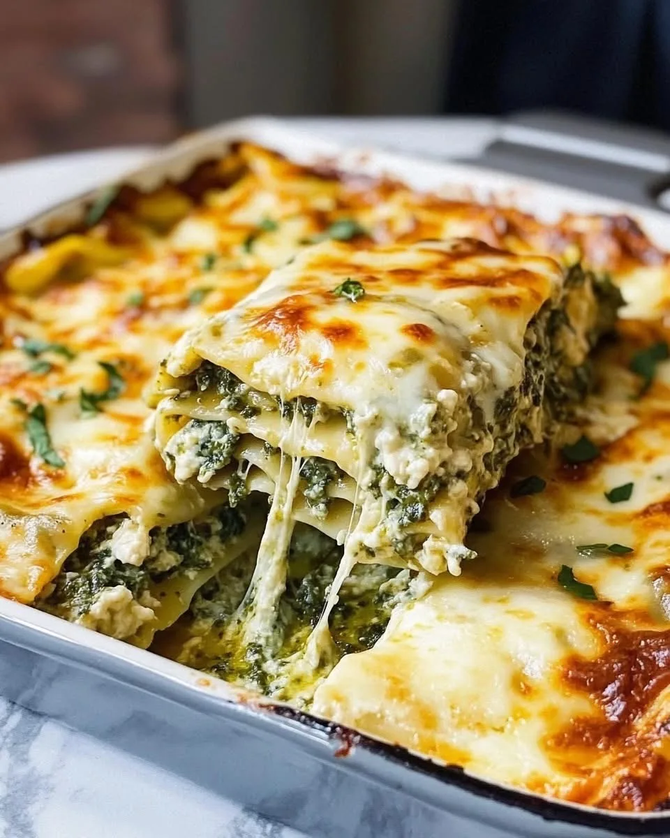 pesto-chicken-and-spinach-lasagna