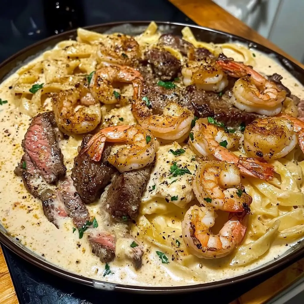 surf-and-turf-fettuccine-alfredo