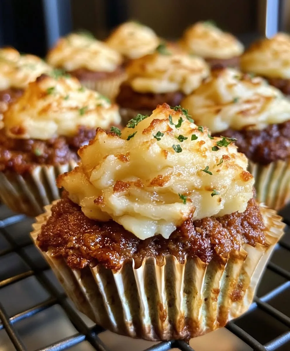 meatloaf-cupcakes-with-whipped-potato-topping