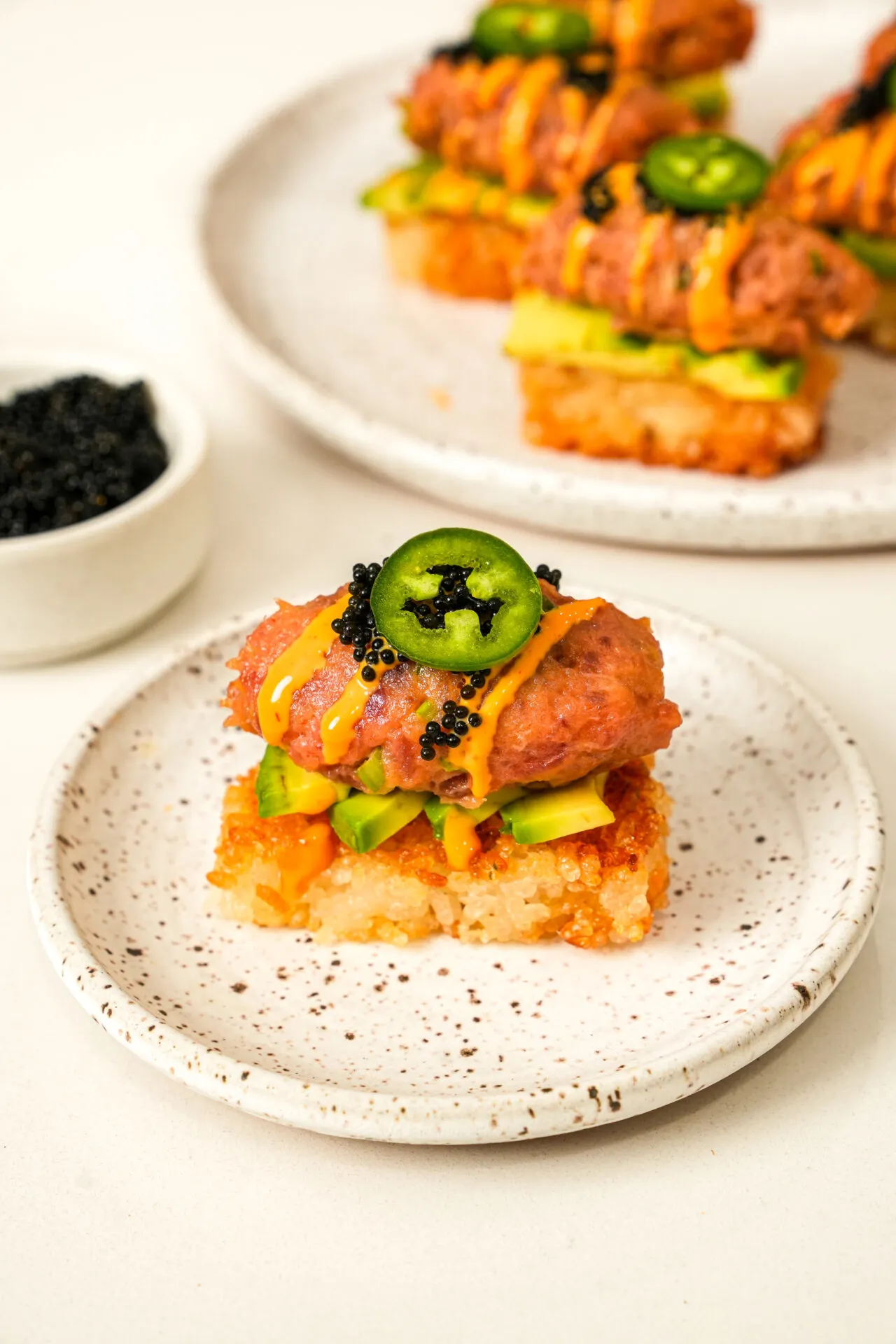 crispy-rice-with-spicy-tuna-bites