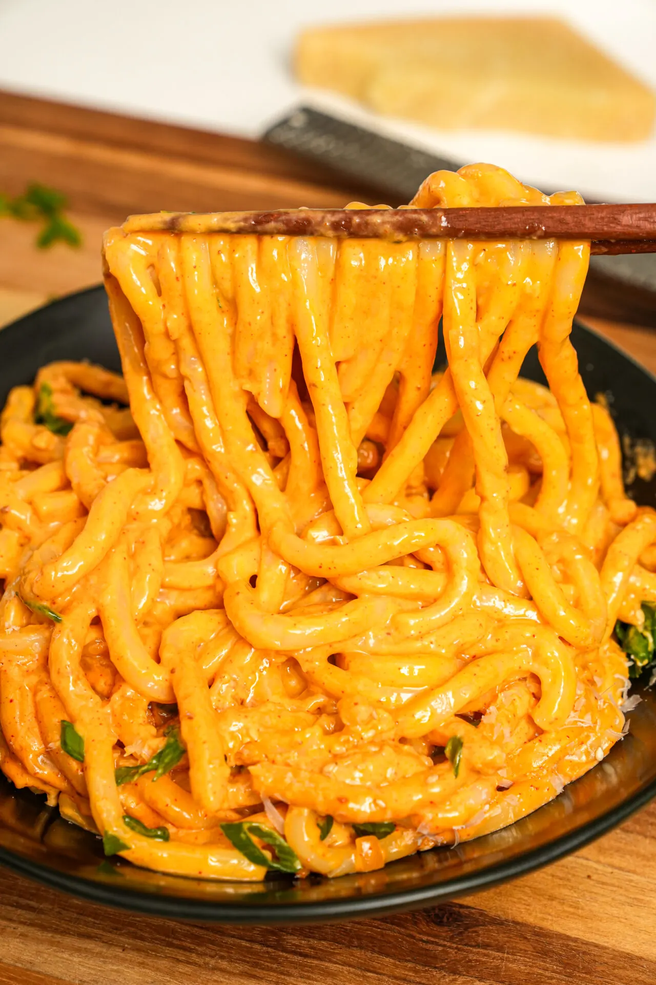 creamy-gochujang-udon-noodles