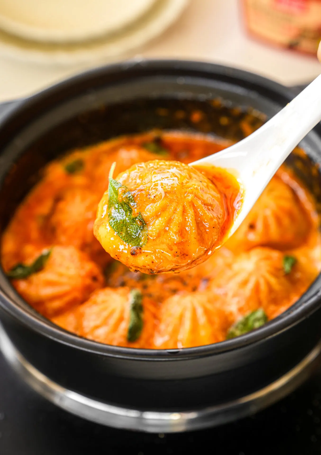 soup-dumplings-in-creamy-gochujang-sauce