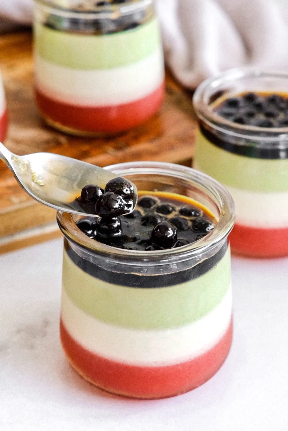 strawberry-matcha-panna-cotta-with-brown-sugar-boba