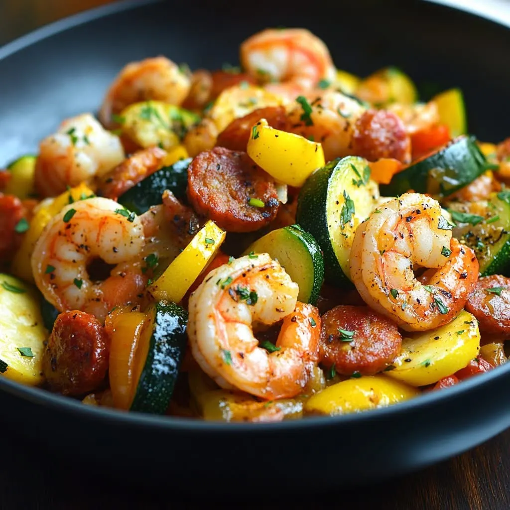 zucchini-squash-sausage-and-shrimp