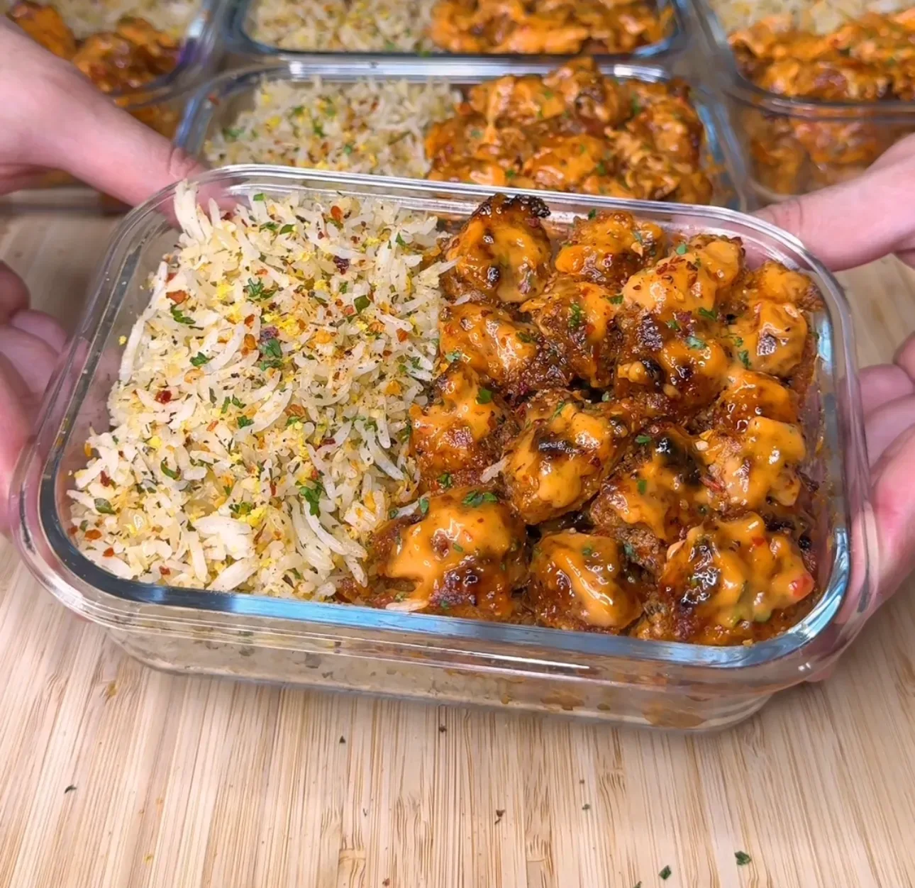 high-protein-bang-bang-chicken-rice-bowls